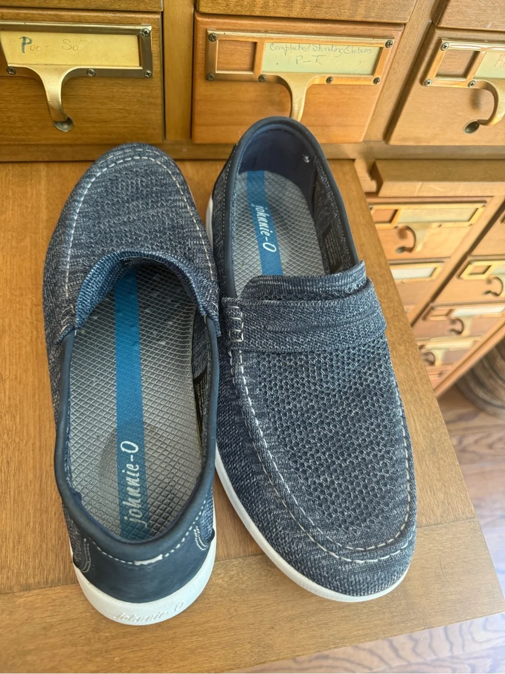 johnnie-O Flylite Loafer Men’s 11M Twilight Navy Blue Woven Slip-On